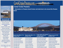 Tablet Screenshot of canal-cruise-panama.com
